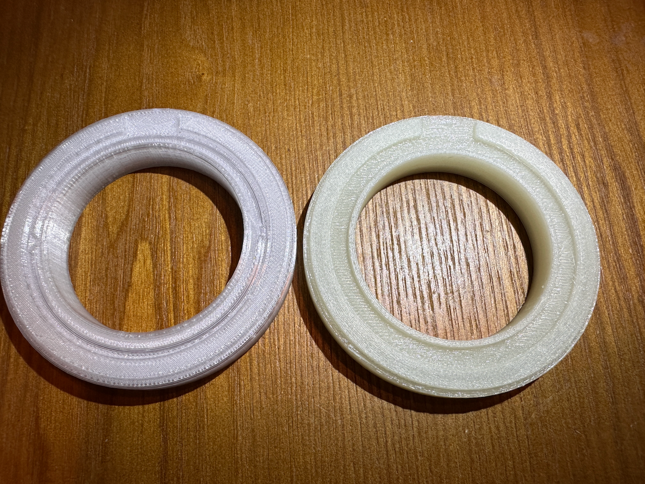 Side by side of original inner print and new one